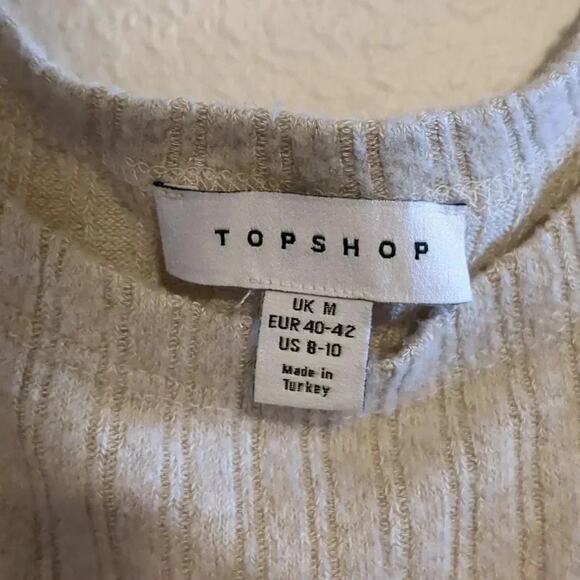 Top Shop tan Crop Top size 8-10 - Picture 3 of 4